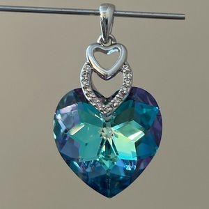 Crystal Love Heart Pendant Fashion Jewelry